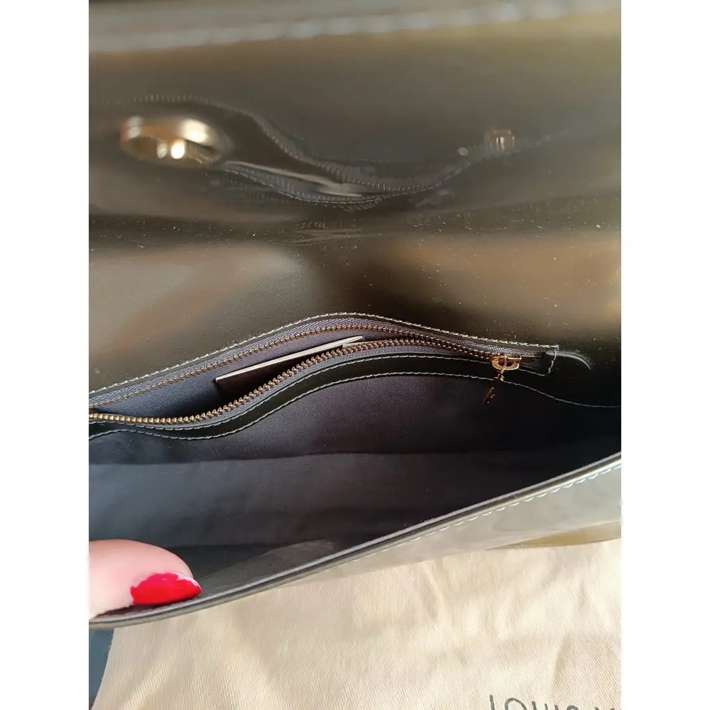 Louis Vuitton Shiny Gold Patent Logo Clutch - Picture 5 of 7